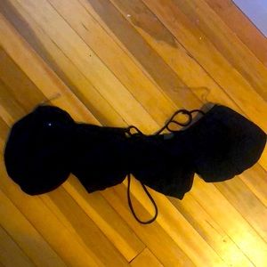 Wild Fable, black, XS, blouse crop top